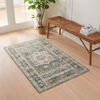 Medallion Machine Washable Accent Area Rug 3' x 5' - Nava Collection