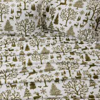 4-Piece Printed Plush Sheet - Velvet Luxe Collection