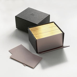 Greige Small Cards with Gold edging - By Baano
