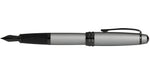 Bailey™ Matte Gray Lacquer Stainless Steel Medium Nib Fountain Pen - By Baano