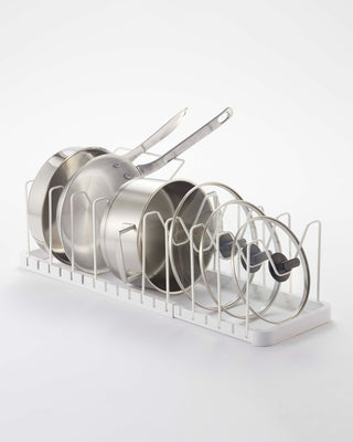 Adjustable Pot Lid Organizer - Steel - By Baano