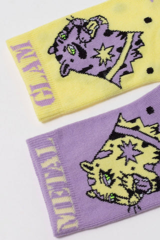 Socks Cotton Conte Happy 386 - Glam Metal - By Baano