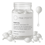 Hair Oil Capsules – Strengthening Blend with Olive, Jojoba, Sunflower Seed, Castor Oil, Rosemary & Keratin (Repair and Frizz Control)