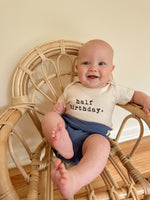 Half Birthday Organic Cotton Baby Bodysuit Short Sleeve Tenth & Pine