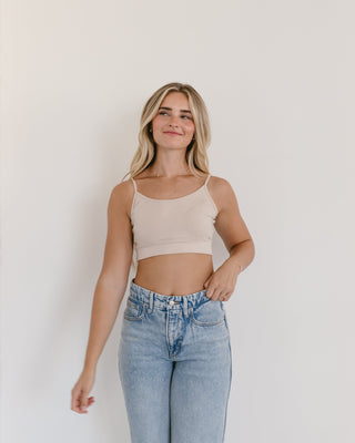 Spaghetti Strap Cami Halftee - By Baano