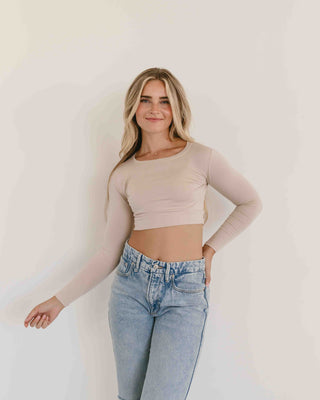 Crew Neck Long Sleeve Halftee - By Baano