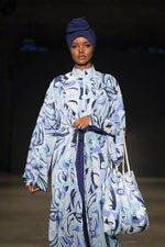 Woven Navy Burkini Modest Swimwear M2498 Marina Modest