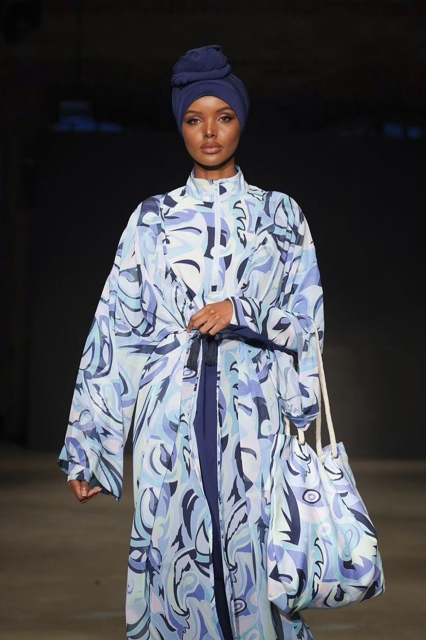 Woven Navy Burkini Modest Swimwear M2498 Marina Modest