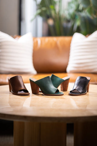 Hallie Heeled Sandal in Teal Naughty Monkey