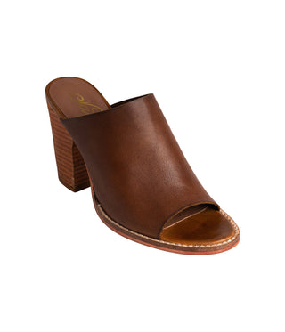Hallie Heeled Sandal in Tan Naughty Monkey