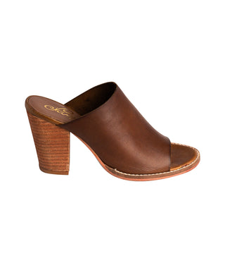 Hallie Heeled Sandal in Tan Naughty Monkey
