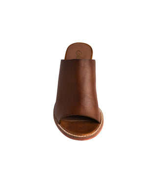 Hallie Heeled Sandal in Tan Naughty Monkey