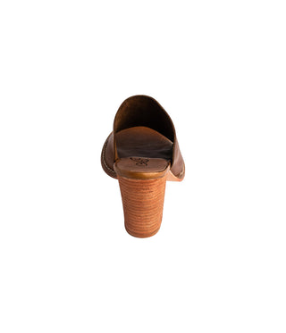 Hallie Heeled Sandal in Tan Naughty Monkey