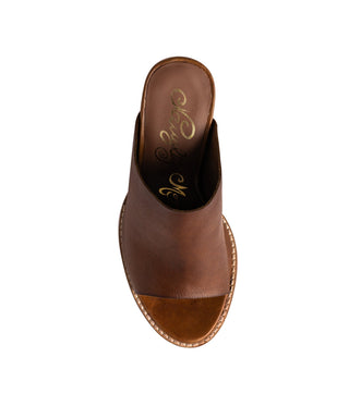 Hallie Heeled Sandal in Tan Naughty Monkey