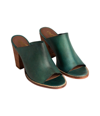 Hallie Heeled Sandal in Teal Naughty Monkey
