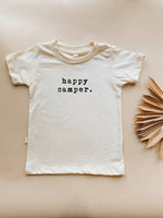 Happy Camper Organic Cotton Short Sleeve Toddler T-Shirt - By Baano