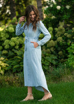 Hazel Chambray Long Sleeve Dress