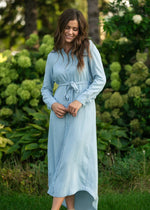 Hazel Chambray Long Sleeve Dress