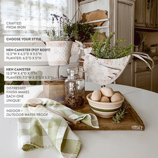 Indoor/Outdoor Distressed Hen Planter, Choose Your Style Decor Steals