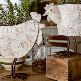 Indoor/Outdoor Distressed Hen Planter, Choose Your Style Decor Steals