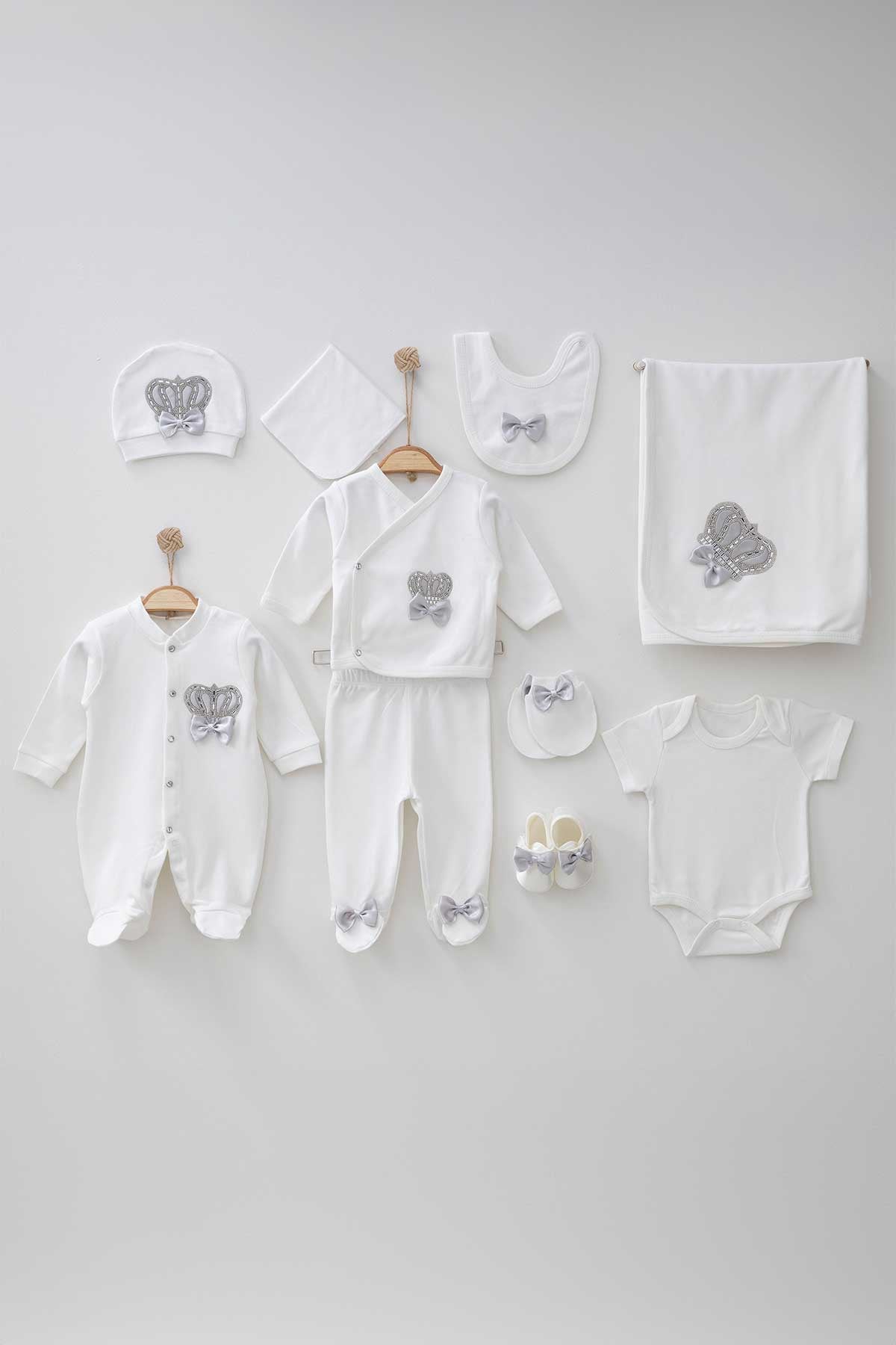 Henry Gray Newborn Coming Home Set (10 pcs) - By Baano