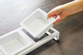 Pet Food Bowl - Steel + Ceramic - By Baano