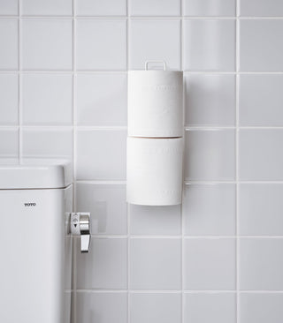 Traceless Adhesive Toilet Paper Holder - Steel - By Baano