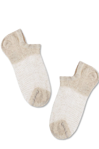 Linen Ankle Socks Conte Active - 251 Openwork “Mesh” Pattern - By Baano
