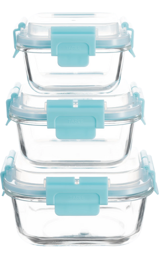 High Top Lid Square Containers