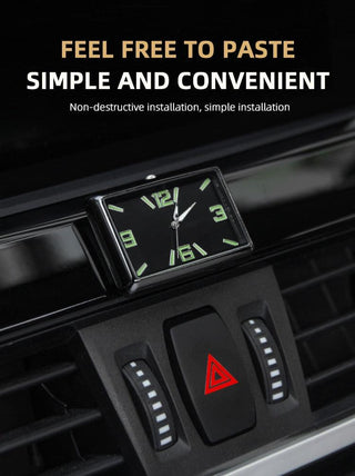 High Quality Auto Fashion Watch Automobile Quartz Clock Car Dashboard Mini Clock Automotive Clock Car Clock Refit Interior Luminous Electronic Quartz Watch Ornaments Car Decoration Ornaments Vehicle Car Accessories Stevvex