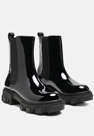 High Ankle Chunky Chelsea Boots