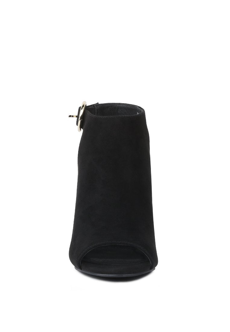 Block Heel Peep Toe Sandals