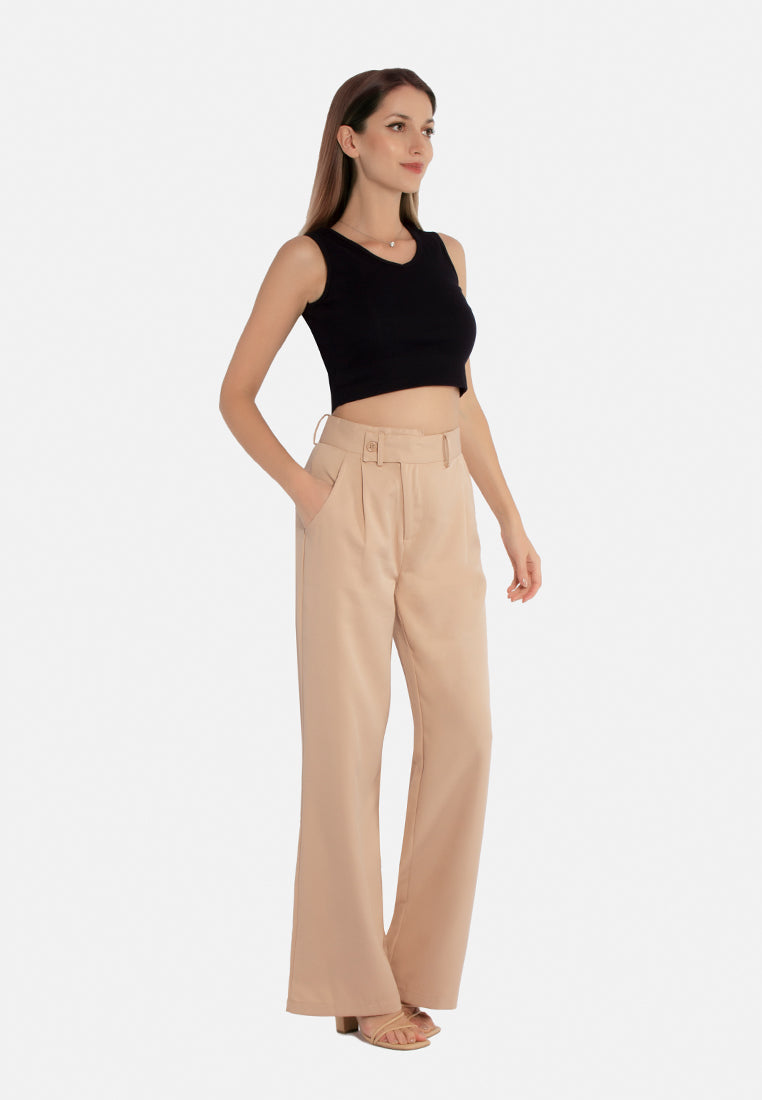High Waist Flared Pants