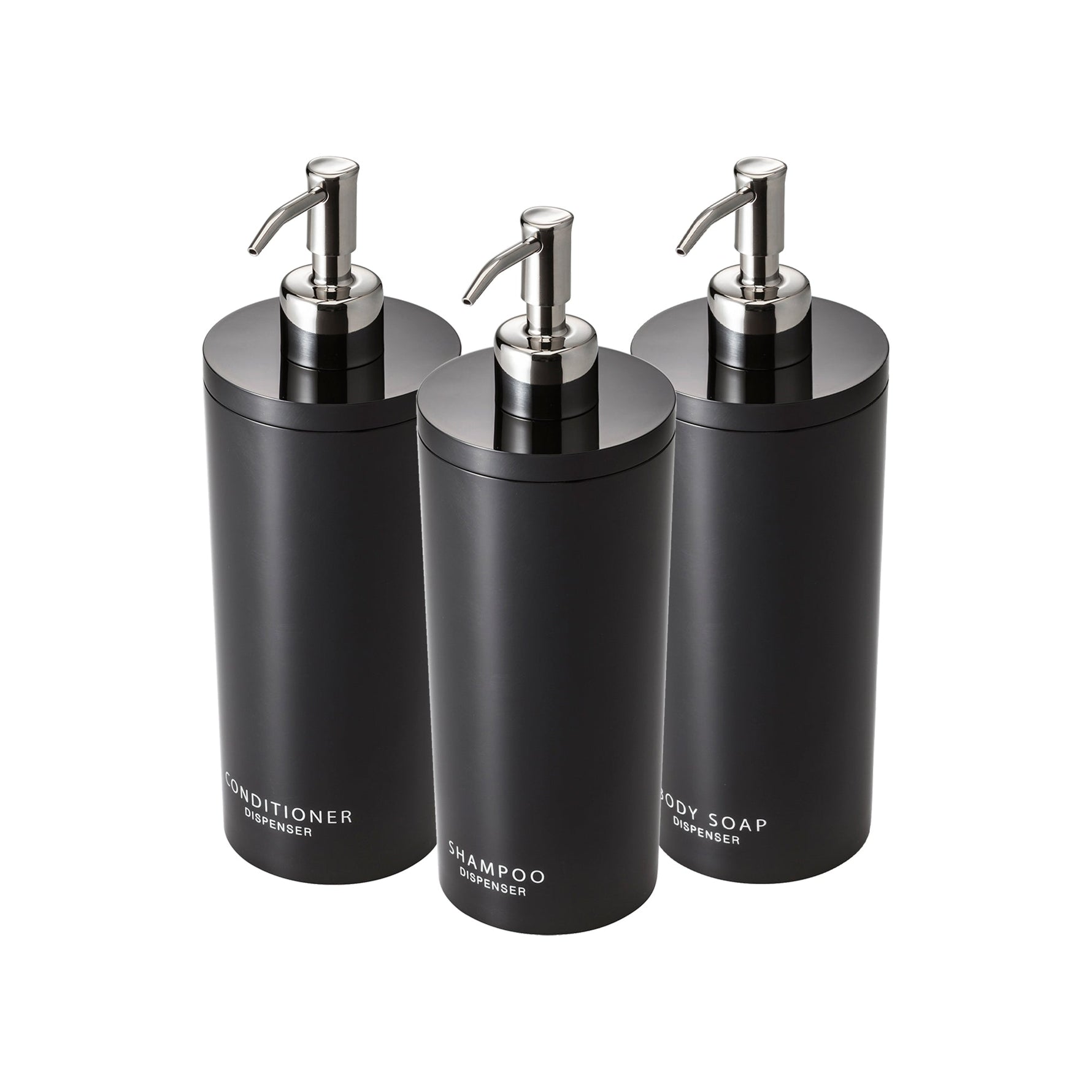 Round Dispenser Bundle - Shampoo, Conditioner, and Body Soap - By Baano