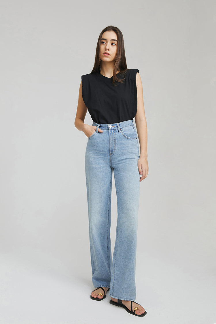 Coney Island Whitefish High Rise Wide Jeans HJ007 Hey Joanie