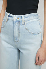 Moon Curve Raw Hem Crop Jeans HJ129 Hey Joanie