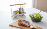 Tabletop Storage Caddy - Steel + Wood - By Baano