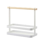 Tabletop Storage Caddy - Steel + Wood - By Baano