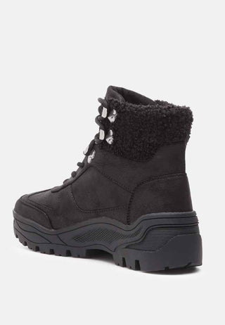 hofer cushion collared chunky hiker boots