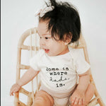 Home is Where Dada is Organic Cotton Baby Bodysuit Short Sleeve Tenth & Pine