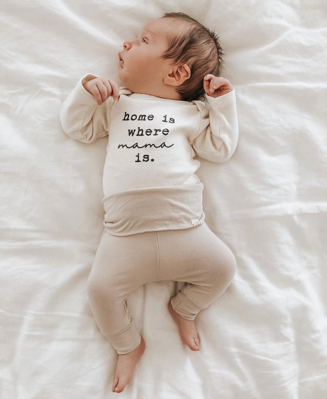 Home is Where Mama is Organic Bodysuit Long Sleeve - By Baano