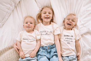 Home is Where Mama Is Organic Cotton Kids T-shirt Short Sleeve