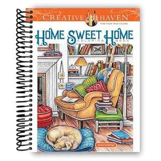 Creative Haven Home Sweet Home Coloring Book (Spiral Bound) - By Baano