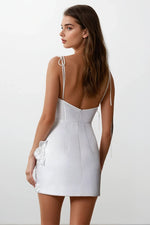 Hope 3D Floral Applique Mini Dress - By Baano