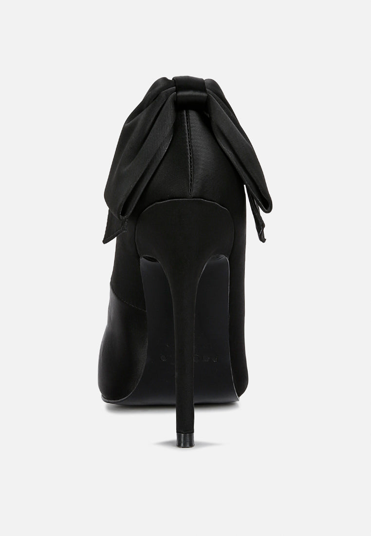 Hornet High Heeled Satin Pump Sandals London Rag International