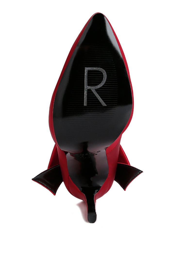 Hornet High Heeled Satin Pump Sandals London Rag International