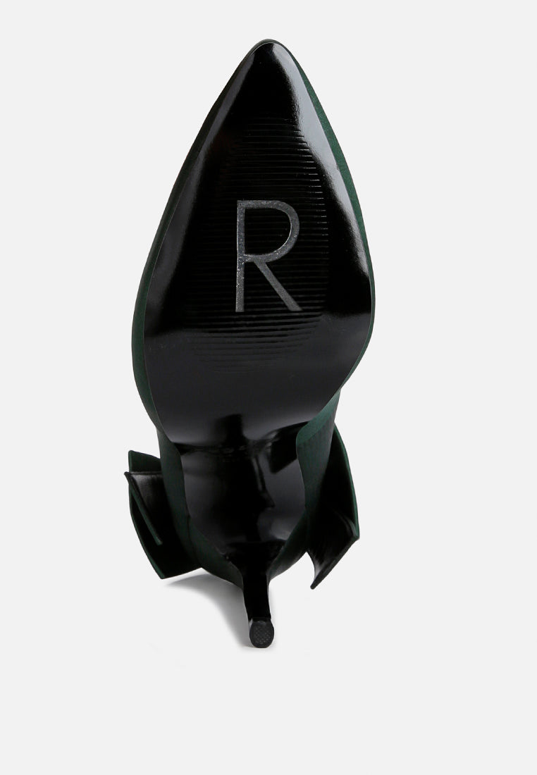 Hornet High Heeled Satin Pump Sandals London Rag International