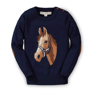 Horse Intarsia Pullover Sweater - Baby - Glamourous Grace