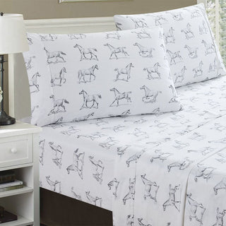 Horses Printed Sheet Set