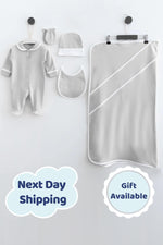 Ramsey Gray Newborn Coming Home Set (5 pcs) - By Baano